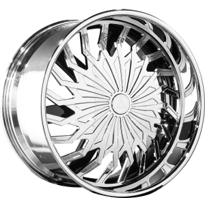 Chrome Floating Center w/ Gloss Black Base